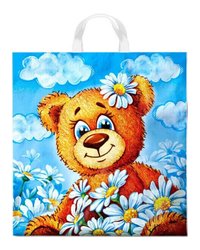 Пакет ПЭ с петлевой ручкой 40х42+6см (50) (Тоша) Интерпак (х25/500)