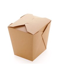 Коробка картонная для лапши 480мл 90х90х90мм NOODLES Размер М цвет Крафт OSQ (х480)