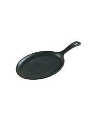 Сковорода для фахитос овальная чугун ,H=15,L=385/120,B=185мм черный