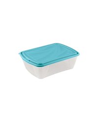 Контейнер для продуктов «Бриз» с крышкой для СВЧ полипроп. 1,75л ,H=75,L=224,B=170мм прозр.,голуб.