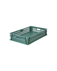 Ящик для продуктов перфорированный с ручками (от -18 до +50°C) полиэтилен 39л ,H=14,5,L=74,B=46,5см