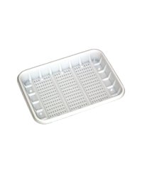 Лоток №2 (0,5 кг) 150x110x20мм цвет Белый ПС Пластик (х100/2000)