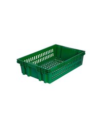 Ящик для продуктов перфорированный (от -18 до +50°C) полиэтилен 27л ,H=15,L=60,B=40см зелен.