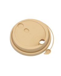 Крышка матовая D=90мм TL90 Закрыв. носик ПП цвет Крафт ОЗЛП/ВЗЛП (х50/1000)