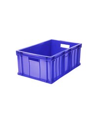 Ящик для продуктов сплошной (от -18 до +50°C) полиэтилен 46л ,H=25,L=60,B=40см синий