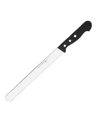 Нож для нарезки мяса «Глория» сталь ,L=390/255,B=27мм черный