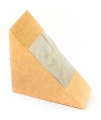 Упаковка для сэндвича Крафт картон 130×130×50 мм