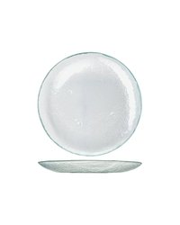 Блюдо сервировочное стекло D=27,H=3см белый