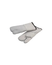 Рукавицы защитные (пара) до +250C кожа,текстиль ,L=37,B=17см серый