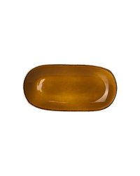 Блюдо «Террамеса мастед» овальное фарфор ,H=20,L=255,B=130мм св.корич.