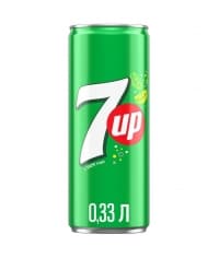 Газированный напиток 7-Up 330 мл ж/б