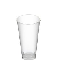 Стакан Bubble cup/шейкер квадратное дно глянцевый ПП 1028ГП D=90мм цвет прозр. 500мл (25г) ОЗЛП/ВЗЛП (х1/432) [упаковка]