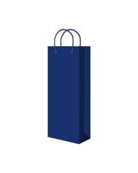 Пакет подарочный 12x36+12см со шнуром (SPB25 Blue) (х10/200) КИТАЙ