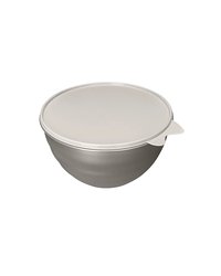 Миска с крышкой полипроп. 3,7л D=25,5,H=10,5см металлич.