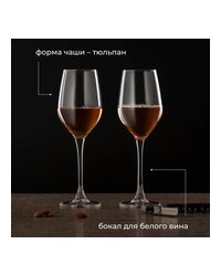Бокал для вина «Селест» стекло 270мл D=54,H=214мм прозр.