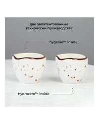 Соусник «Париж» фарфор 60мл D=6,H=5см белый,коричнев.