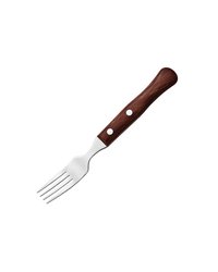 Вилка для стейка сталь нерж.,дерево ,L=22,5см коричнев.,металлич.