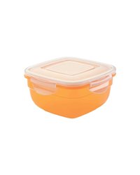 Контейнер для продуктов с крышкой полипроп. 0,6л ,H=7,L=13,B=13см прозр.,голуб.