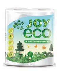 Полотенца двухслойные в рулоне JOYeco 2 рулона (х1/12) [упаковка]