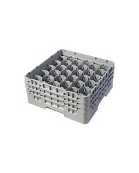 Кассета для бокалов 30 ячеек Dmax=79,Hmax=174мм полипроп. ,H=22,5,L=50,B=50см серый