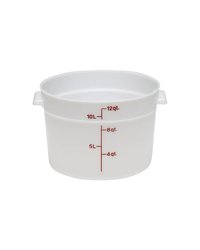 Контейнер для продуктов градуированный полиэтилен 11,4л D=37,8,H=21,3см белый