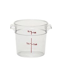 Контейнер для продуктов градуированный поликарбонат 0,9л D=15,4,H=12,7см прозр.