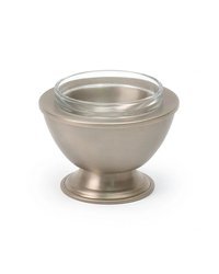 Gibco Икорница 12х7,5 см "Нобель", мельхиоровая