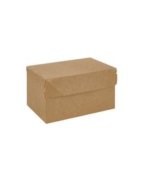 Контейнер бумажный 150х100х85мм ECO CAKE 1200 цвет Крафт/Белый DoECO (х25/250)