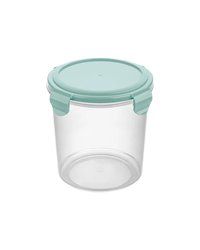 Контейнер для продуктов «Смарт Лок» с крышкой для СВЧ полипроп. 1,15л D=13,6,H=13,7см прозр.,мятный