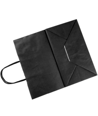 Чeрный бум. пакет 260×150×350 мм с кручеными ручками