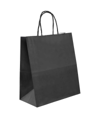 Чeрный бум. пакет 220×120×250 мм с кручеными ручками