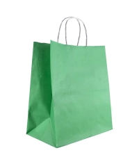 Зеленый бум. пакет 240×140×280 мм с кручеными ручками
