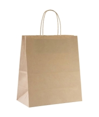 Крафт пакет 220×120×250 мм с кручеными ручками