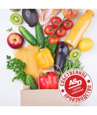 Крафт пакет 260×150×350 мм с кручеными ручками