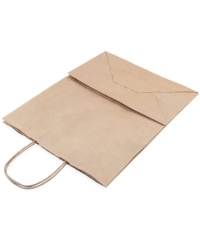 Крафт пакет 260×150×350 мм с кручеными ручками