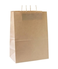 Крафт пакет 260×150×350 мм с кручеными ручками