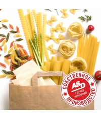 Крафт пакет 320×200×370 мм с плоскими ручками