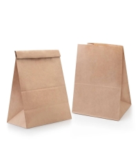 Крафт пакет для продуктов навынос 260×150×340 мм