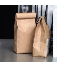 Крафт пакет A для продуктов навынос 120×80×240 мм