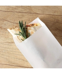 Жиростойкий белый V-пакет для шаурмы 90+40×220 мм