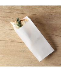 Жиростойкий белый V-пакет для шаурмы 90+40×220 мм