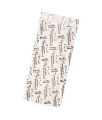 Жиростойкий белый V-пакет с принтом ПРИЯТНОГО АППЕТИТА 90+40×220 мм