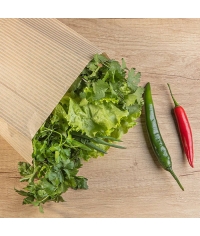 Крафтовый бумажный V-пакет ПОЛОСКА 200+100×350 мм