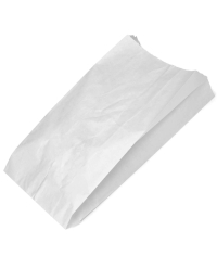 Жиростойкий белый бумажный V-пакет для выпечки 140+60×250 мм