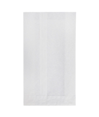 Жиростойкий белый бумажный V-пакет для выпечки 140+60×250 мм