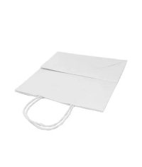 Белый бум. пакет 220×120×250 мм с кручеными ручками