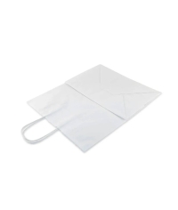 Белый бум. пакет 320×200×370 мм с кручеными ручками