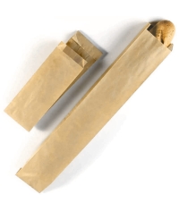 Крафтовый бумажный V-пакет для французского багета 100+50×640 мм