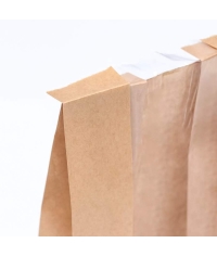 Крафтовый бумажный V-пакет с окном для багета 100+50×300 мм