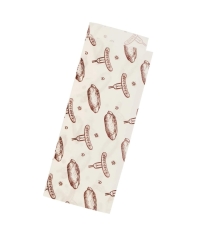 Влагопрочный бумажный белый уголок с принтом ХОТ-ДОГ 80+40×225 мм